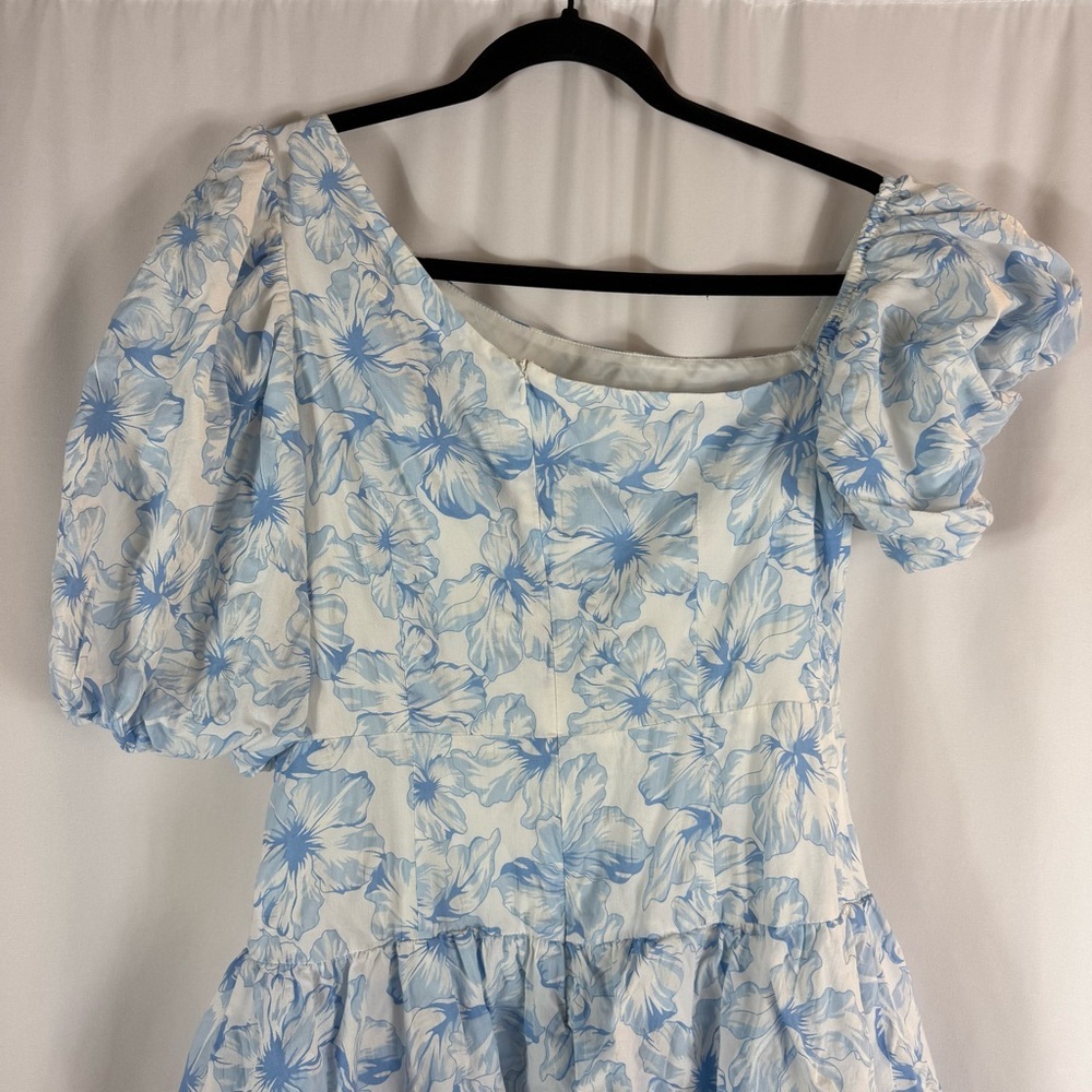 HELLO MOLLY LADYLIKE ETIQUETTE MINI DRESS floral white, light blue Size: M - Picture 13 of 17